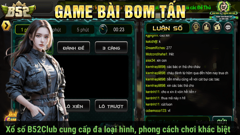 Xổ số B52Club cung cấp đa dạng loại hình, phong cách chơi khác biệt